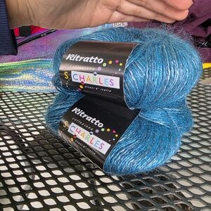 Charlies Shimmering Teal Yarn
